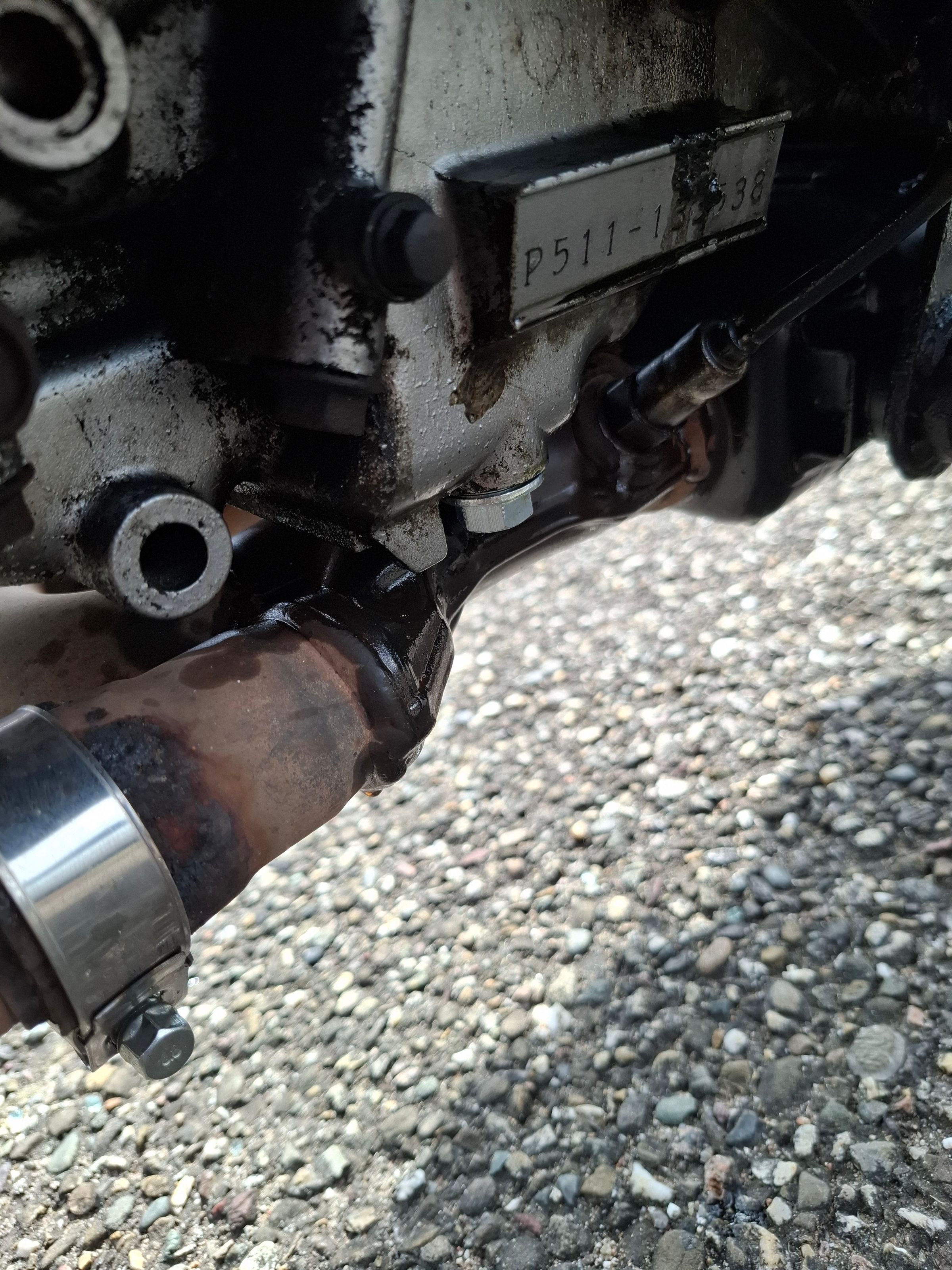 The Gladius with its drain plug re-attached